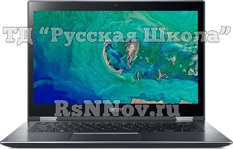 Ноутбук-трансформер ACER Spin 3 SP314-51-36B8, 14", IPS, Intel Core i3 8130U 2.2ГГц, 4Гб, 128Гб SSD, Intel UHD Graphics 620, Windows 10 Home, NX.GZRER.002, металлический