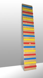 Доска наклонная ребристая 1,6х0,3х0,021м с цветными рейками (17шт)