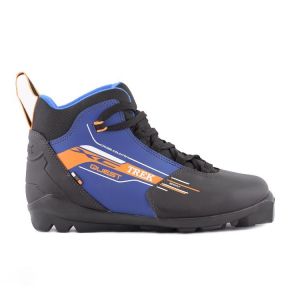 Ботинки лыжные TREK Quest SNS ИК (черный, лого синий)