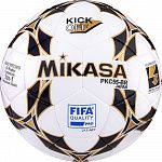 Мяч футб. "MIKASA PKC55BR-1", р.5, гл.ПУ, FIFA Quality PRO,руч.сш, лат.кам, бел-чер-зол