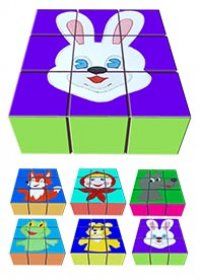 Детские игровые кубики с аппликацией