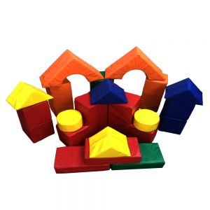 Набор мягких модулей 20 элементов (куб 20х20х20см-4шт,арка 40х40х20см-2шт,брус 20х20х40см-3шт,папка 
