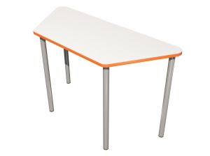 Стол трапеция (ст. Белая, кр. Оранжевая, мк. Серый)